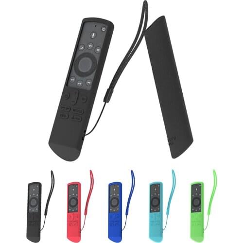 SIKAI Silicone Case for Insignia/Toshiba 4K Element Smart TV Voice Remote Protective Cover for Toshiba Fire TV Edition Remote