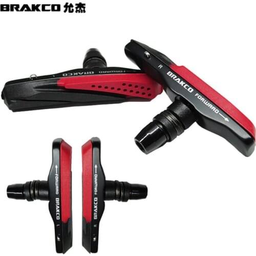 BRAKCO M-959VC 1 Pair Bike Mountain Road Bicycle Cycling Bike Braking V-Brake Holder Shoes Rubber Pads Blocks Durable Parts