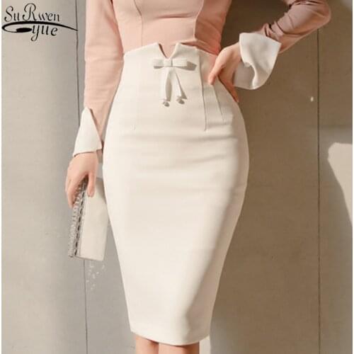 SURWENYUE Midi Pencil Skirts