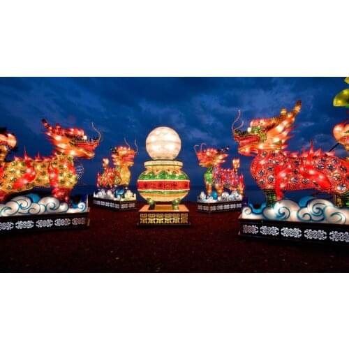 Living room bedroom home wall decoration fabric poster Chinese lantern Festival Ontario Toronto Canada