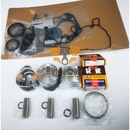 Yanmar 3TN76 3TNV76 overhaul rebuild kit piston + ring + gasket head cylinder