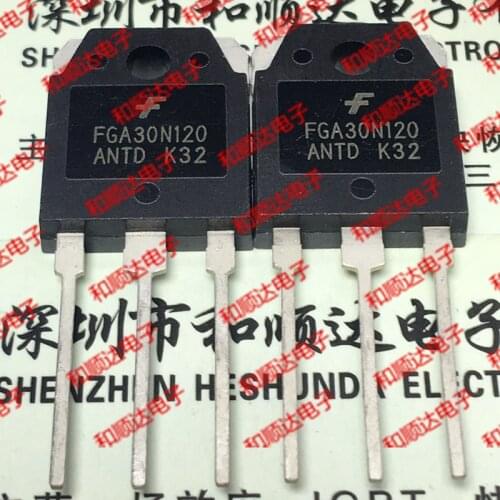 10pcs/lot FGA30N120ANTD new spot TO-3P IGBT1200V 30A