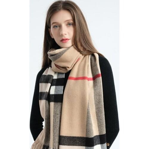 2020 new design brand autumn winter spring cashmere shawl tassel scarf retro plaid fashion wild warm scarf men and women SP94