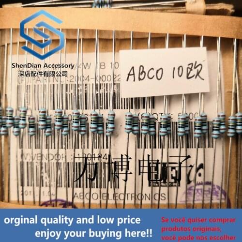 30pcs only orginal new ABCO resistance ABCO resistance Korea 1/4W 0.25W 10 Euro 10R can pay