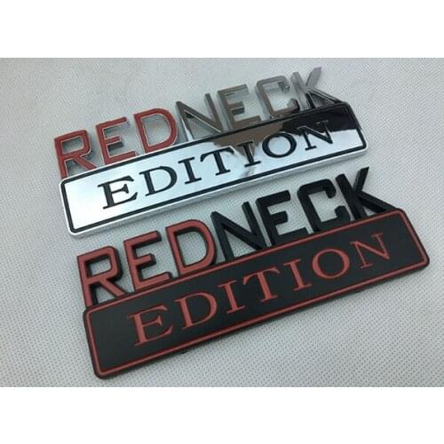 3D New REDNECK EDITION Emblem Auto Trunk Fender Badge Decal Stickers Car Accessories