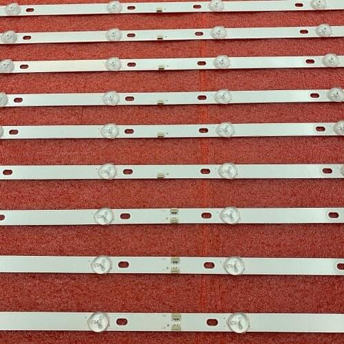 5set=15pcs 828MM 8LED(6v) LED backlight strip for JS-D-JP43DM-A81EC JS-D-JP43DM-B82EC (80227) E43DM1000 MCPCB