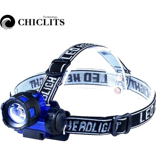 CHICLITS Portable 3W Headlamp Battery Power Head Light Outdoor Waterproof Flashlight Torch Headlight Hunting Fishing Camping