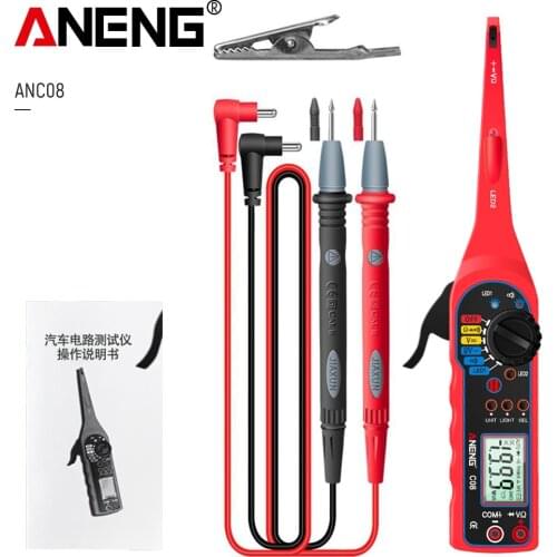 ANENG C08 Digital Multimeter Transistor Car Testers 1999 Counts True RMS Auto Electrical Capacitance Meter Resistance 0V-380V