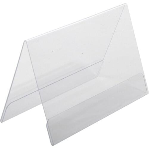 Petg PVC V Double Sides Poster Holder Frame Price Tag Display Stand