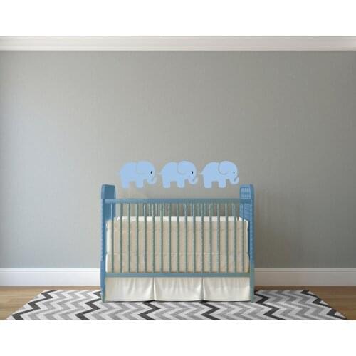 3pcs/set Elephant Wall Stickers For Kids Room Wallpapers Mural Home Decals Bedroom Decoration Wall Art Vinyl Stickers S-258