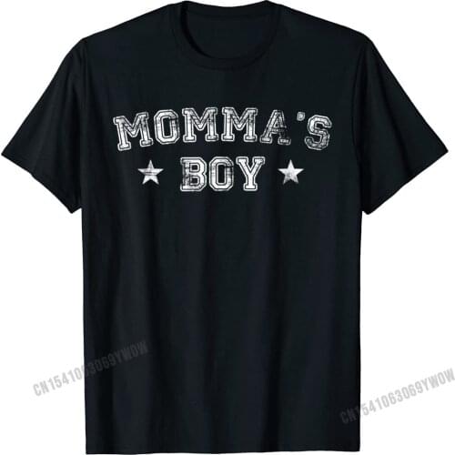 Mommas Boy T Shirt - Funny Humor Novelty Youth Mens Tee Camisas Men Unique T Shirts Fitted Cotton Youth Tops Tees Customized