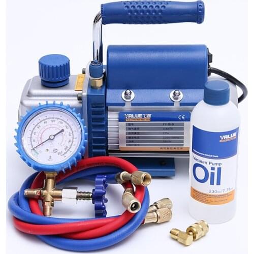FY-1H-N Air Conditioni Add Fluoride Tool Vacuum Pump Set With Refrigerant Table Pressure Gauge Refrigerant Tube