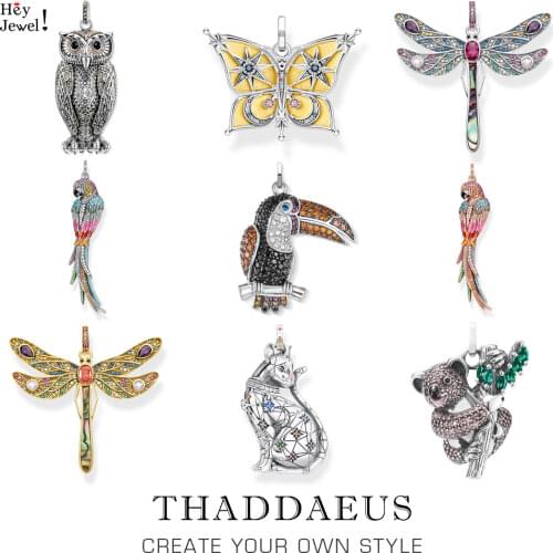 Pendant Colorful Birds Toucan, 2019 Brand Fashion 925 Sterling Silver Jewelry Europe Bijoux Accessories Gift For Woman Girls