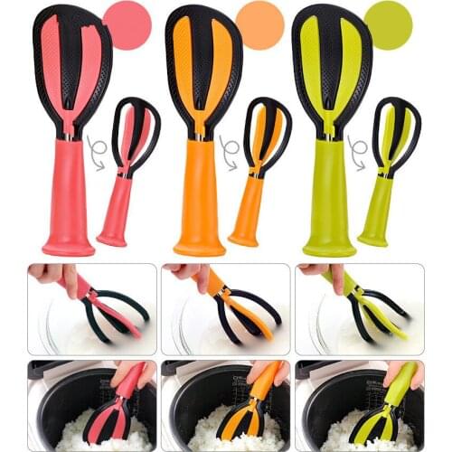 1PC 3 in 1 Kitchen Accessories Food Mixing Chop Rice Scoop Multi-Function Plastic Spoon Egg Beater Sauce Mixer Tools OK 0489