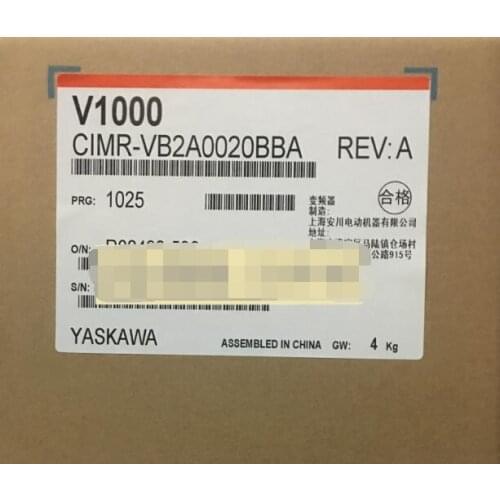 New original authentic Anchuan inverter V1000 CIMR-VB2A0020BBA BAA 3.7kw 5.5kw 3 phase 200V