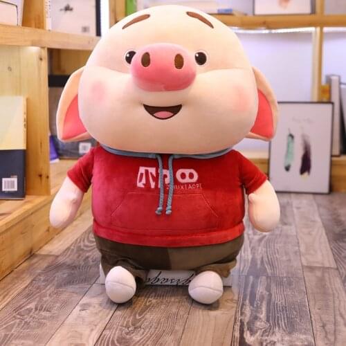 30-65cm Cute Dressed Pig Plush Toys Stuffed Soft Kawaii Animal with Clothes Skirt Sweater Doll Lovely Pillow for Kids Girls Gift