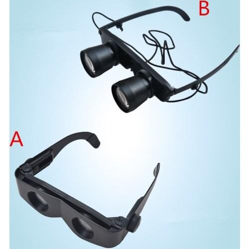 Portable Outdoor Adjustable Focal Fishing Telescope Glasses Polarized Lens Hiking Magnifier Binoculars Fishing Tackle Tools