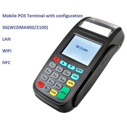 2.8 Inch Touch Screen POS Terminal,Wireless Payment Terminal with NFC Reader and LAN and WIFI and 3G WCDMA900/2100 NEW8210