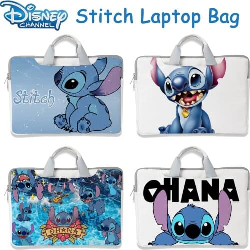 Disney Stitch Mickey Laptop Bag Case for Macbook Air Pro 13 14 15.6 Laptop Sleeve Waterproof Bag For Dell Lenovo Huawei Bag