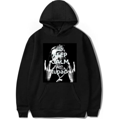 Streetwear Sweatshirt Men Tupac 2PAC Hoodies Hip Hop Streetwear Sweatshirt Women Male Harajuku Top Polerone Winter Clothes Women