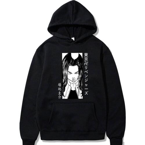 Anime Hoodies Harajuku Tokyo Revengers Keisuke Baji Cool Printed Mens Fashion Sweatshirt Streetwear Casual Clothes