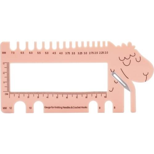 Knitting Tool Sweater Needle Durable Flexible Measuring Ruler Ergonomically Designed Smooth And Soft Handles Of Crocheting sweet