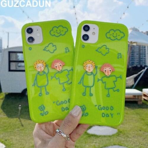 Jelly TPU Shell Phone Cases for iPhone 12 11 Pro Max 7 8 Plus Xr Xs Max 12 Pro X Cover Cute 3D Couples Soft Silicon Case Coque