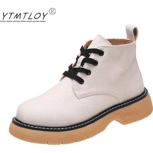 Womens Motorcycle Thick Bottom Autumn Fashion Punk Goth Round Head Rubber Soft Sole Sexy Womens Shoes Zapatos De Mujer