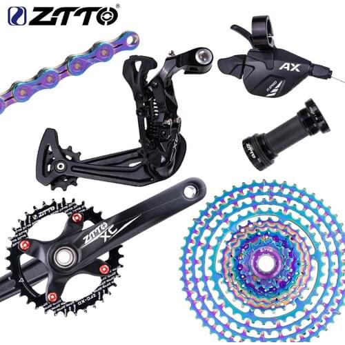 ZTTO MTB 11 Speed HG Group set 1x11 Bicycle 11-46T 50T 52T Cassette Chain Shifter Rear Derailleur Crank Set Mountain Bike Kit