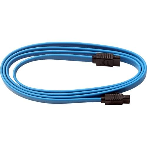 1M Straight SATA III Cable Serial ATA Data Locking Latching 3.3ft Blue