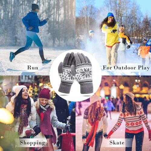 1 Pair Of Golves Winter Cold Weather,Adult winter warm mobile phone touch screen gloves Triple Layer Winter Gloves gants c50