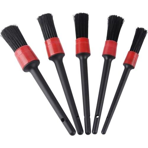 5pcs Car Detailing Cleaning Brush Auto Dashboard Air Vents Dust Clean Wash Set Automotive Detail Brushes for Car Cleaning