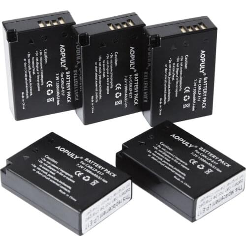5-Pack LP-E17 LPE17 LP E17 1300mAh Rechargeable Battery for Canon For EOS M3 M5 750D 760D T6i T6s 8000D Kiss X8i