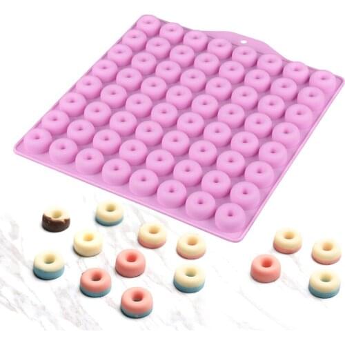64 Cavity DIY Circle Silicone Choolate Mold for Baking Cake Decorating Tools Jelly Candy Circle Moulds