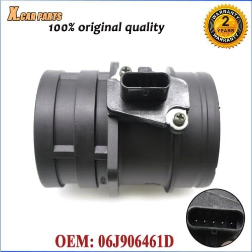 Mass Air Flow Meters Sensor 06J906461D for Skoda Seat Volkswagen Golf Je tta Passat CC Tiguan Audi A3 A4 A5 A6 Q3 Q5 TT