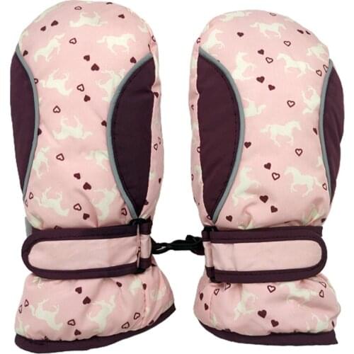 Kids Children Winter Warm Gloves Waterproof Ski Snow Winter Sports Mittens for Skiing Cycling Snowboarding Hiking