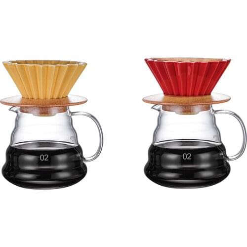 Espresso Coffee Filter with Cup,Ceramic Pour over Coffee Maker with Stand V60 Funnel Dripper,Coffee Accessories