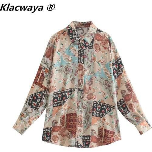 Klacwaya Satin Blouses