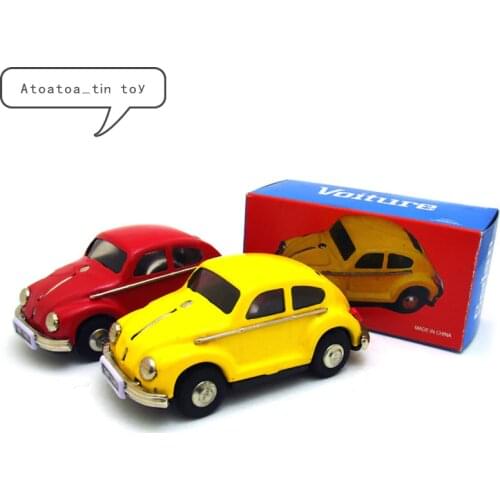 Classic Car Tin Wind Up Clockwork Toys car model Wind-up Tin Toy For Children Adults Collection Toy Gifts