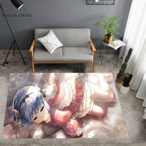 Miss Kobayashis Dragon Maid Carpet 3D Print Lovely Kawaii Girls Rug Cartoon Anime Floor Carpet Home Textile Baby Play Floor Rug