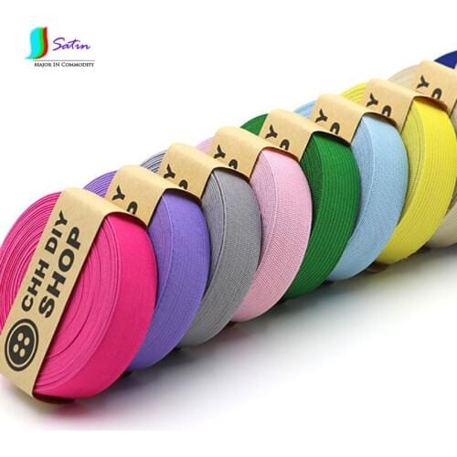 Colorful Elastic Band Thickening Stretch Pants Width 2cm Rubber Band Flat DIY Pants Waist Elastic Rope Clothes 5color/lot S090M