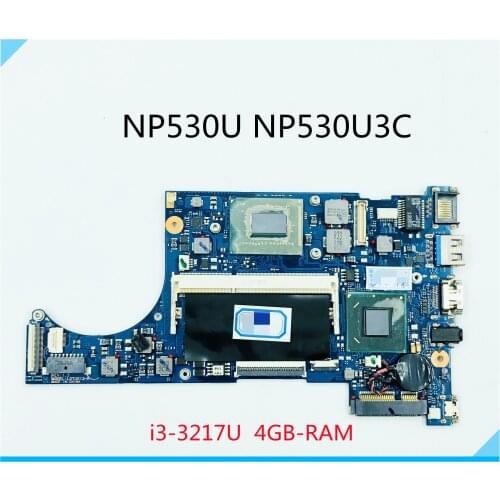 BA41-02040A BA41-02022A BA41-02021A Mainboard for Samsung NP530U3C 530U3C NP540U3C Laptop Motherboard With i3-3217U CPU 4GB-RAM