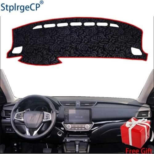 Latest Rose Pattern Non-slip Car Dashboard Cover Dash Mat Pad DashMat ANti-UV Car Sticker for Honda crider 2019 Car Styling