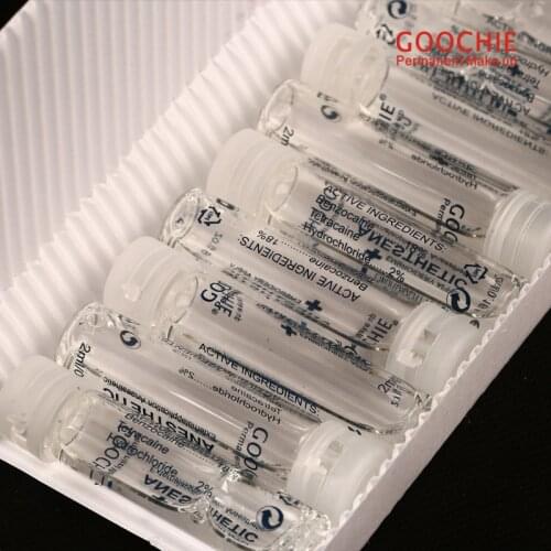 Newest Goochie Permanent Eyebrow & lip stick sooth solution painless Gent Fixing Agent For Tattoo Eyebrow lips Assistances