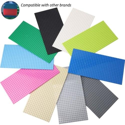 16*32 Dots Classic Base Plates Plastic Bricks Baseplates Compatible City Dimensions Building Blocks Diy children Toys