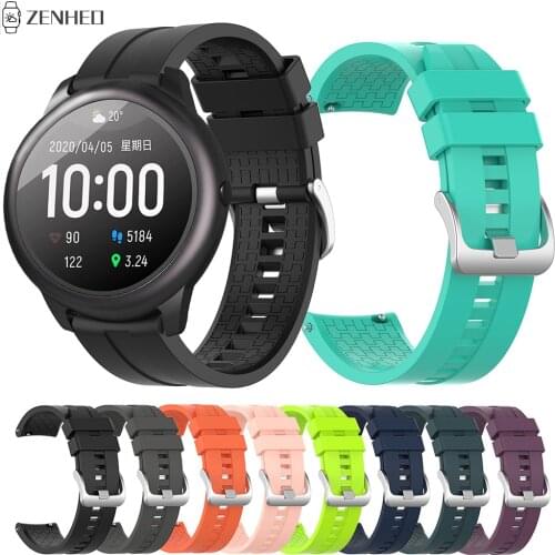 Silicone Watchband For Xiaomi Haylou Solar LS05 Replacement 22mm Watch Strap for For Haylou Solar