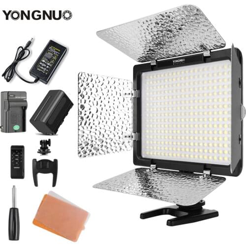Yongnuo YN300 III YN300III 3200k-5500K CRI95 Camera Photo LED Video Light Optional with AC Power Adapter + NP770 Battery KIT