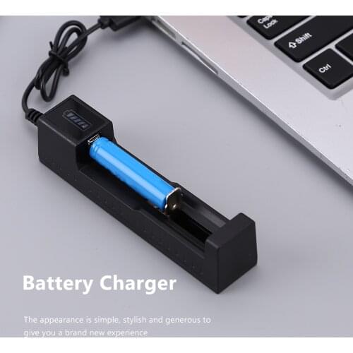 Universal USB Battery Charger 4 Bay Smart Charger for Rechargeable Batteries 18650 21700 22650 16340