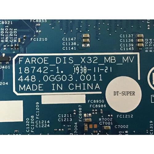 STOCK, FUNCTIONAL WELL, 18742-1 448.0GG03.0011 LAPTOP MOTHERBOARD For HP PAVILION X360 14T-DH 14-DH ,ONBOARD i5-8265U