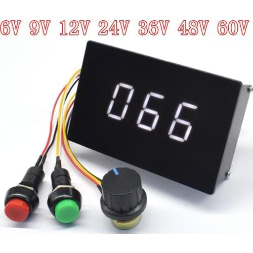 10A PWM DC motor speed controller 6V12V24V36V48V telescopic motor controller forward and reverse switch